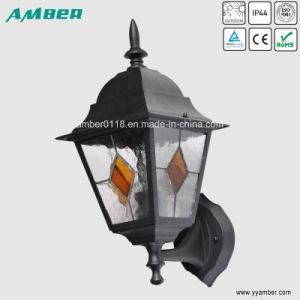 Black Four Lead Glass up Garden Light