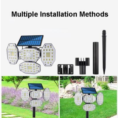 Smart Lights Indoor Solar PIR Motion Sensor 30W Outdoor Solar Garden Lights IP65 Waterproof Wall Lamp