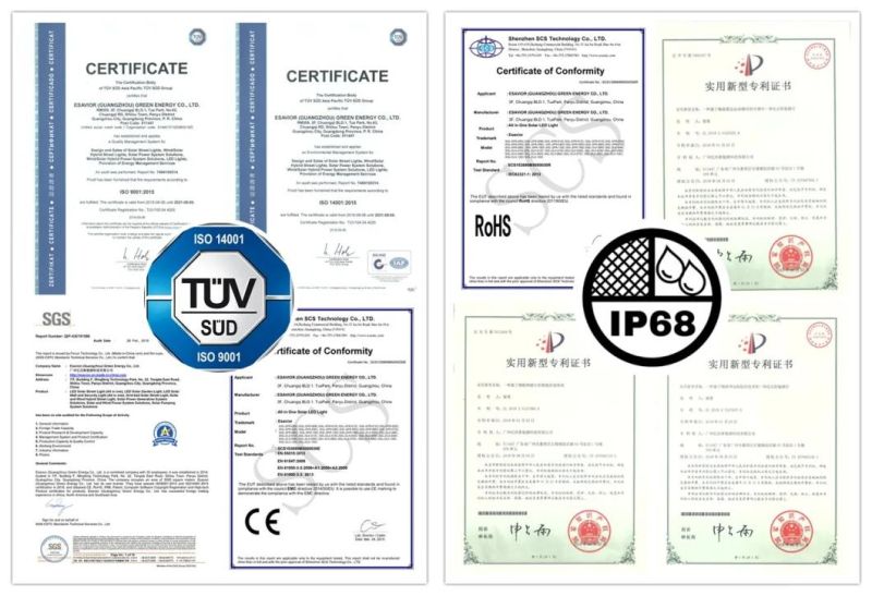 20W Solar LED/ Solar Street/LED Solar Street/Integrated Solar Street/All in One Solar Street Lamp/Light 40W/50W/60W/80W/100W/120W/200W