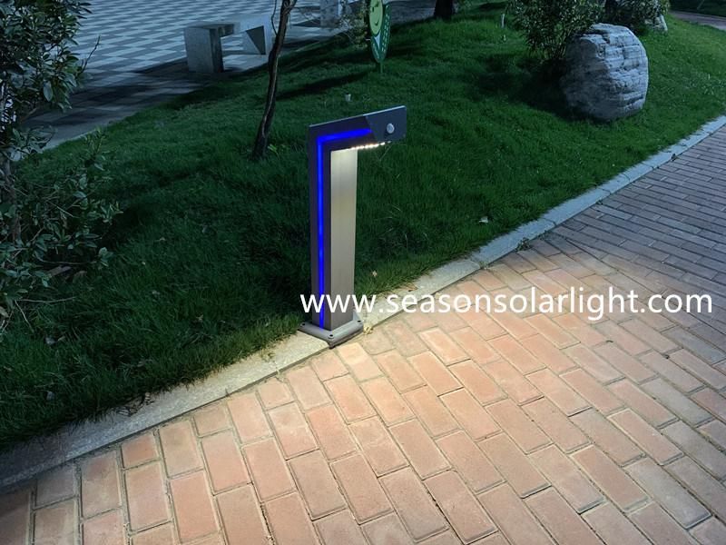 Factory Decoration Lighting CE 6W Outdoor LED Solar Lighting with Blue LED for Garden Walkway Lighting