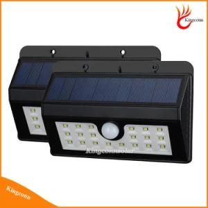 20 LED Solar Power Garden Light PIR Motion Sensor Outdoor Solar Fence Garden Pathway Wall Light with Waterproof IP65
