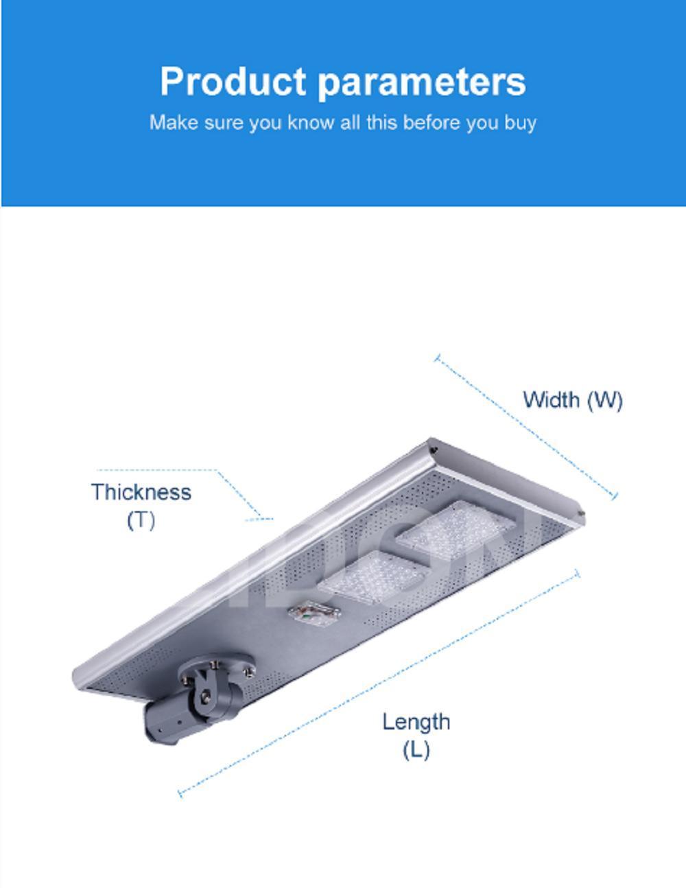 Special Heat Dissipation Case Waterproof All in One Solar LED Street Light