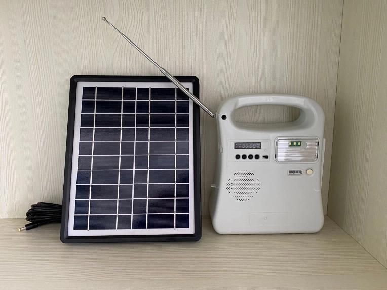 10W Portable 4PCS LED Lights Mini Home Solar System Solar Lighting Kit Solar LED Light with FM Radio/MP3 USB/Mobile Phone Charger/Torch Light/Reading Light