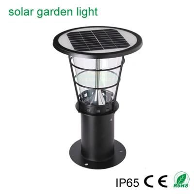 Rechargeable Smart Control LED Lighting Energy Saving Lamp Garden Solar Bollard Light with LED &amp; Battery