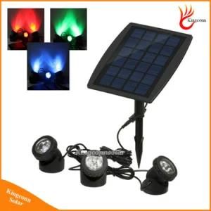Solar Powered Lamps Landscape Spotlight Projection Light for Garden Lawn Pool Pond Underwater Outdoor Lighting