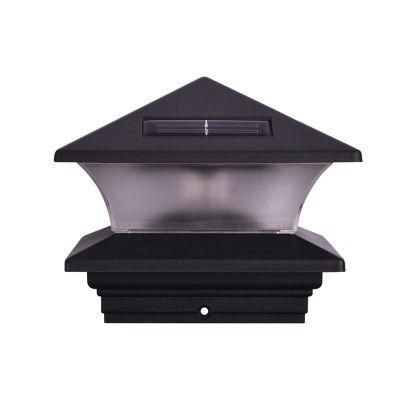 Solar Post Cap Light OEM Eco Friendly Efficient Black Outdoor Garden Post Cap Light Fence, Fence Post Outdoor Solar Light with Cap