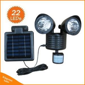 22 LED Solar Twin Motion Senor Security Wall Light