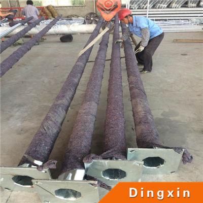 OEM Conical Shape HDG Solar Street Lamp Post
