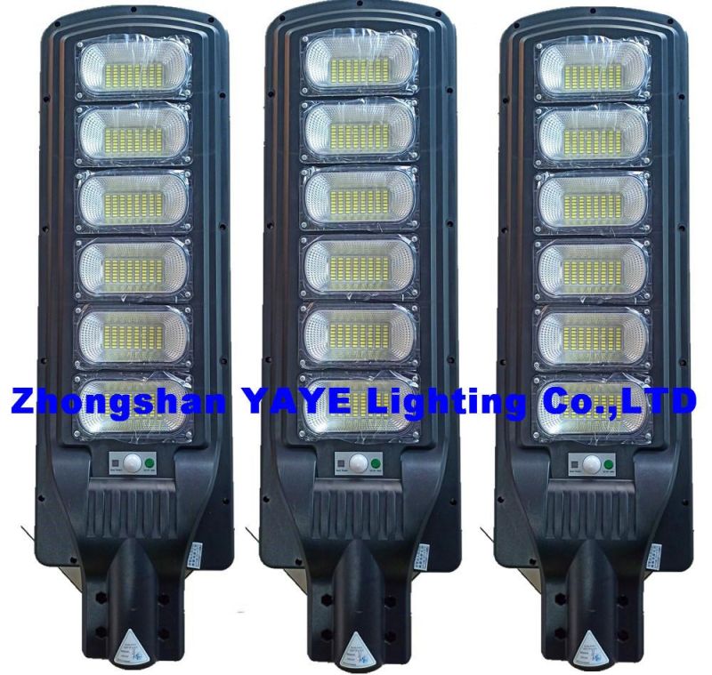 Yaye 2022 Hot Sell USD24.5/PC for 300W Lithium Battery Highway Cost Installing Solar LED Street Light with Control Modes: Light +Time + Rador Sensor + Remote