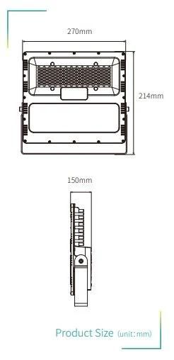 Outdoor IP65 Waterproof Project LED Flood Light with CE 120W LED Light