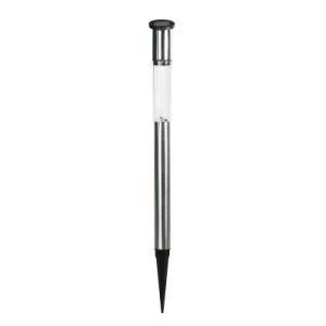 Classic Solar Outdoor LED Light, Battery Operated Stainless Steel Column Path and Walkway Lights for Landscape, Patio, Pathways