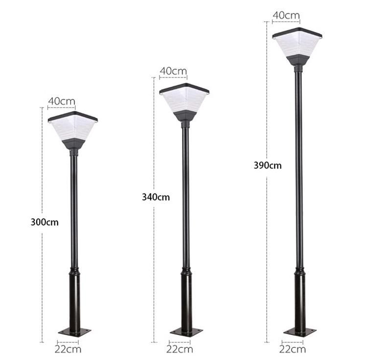 Integrated LED Solar Street Light Motion Sensor Outdoor Waterproof Wall Lights Pillar Solar Lamp 10W for Park Plaza Solar Flood Light