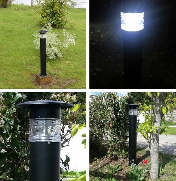Energy Savinng Lamp Smart LED Pole Light Outdoor Garden Lawn Solar Bollard Light with LED Light