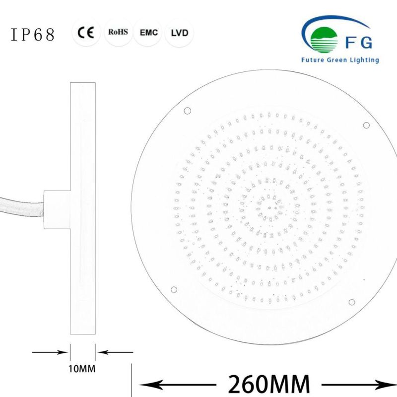 Latest Round/Square Soft Resin Filled Flexible LED Underwater Swimming Pool Light