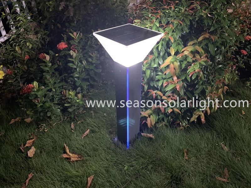Factory Distributor Alu. Material Pole LED Lighting Outdoor Smart Multi-Color LED Solar Garden Light