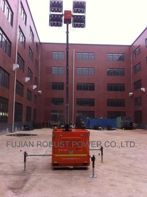 Full Hydraulic Mast Weatherproof Lighting Tower