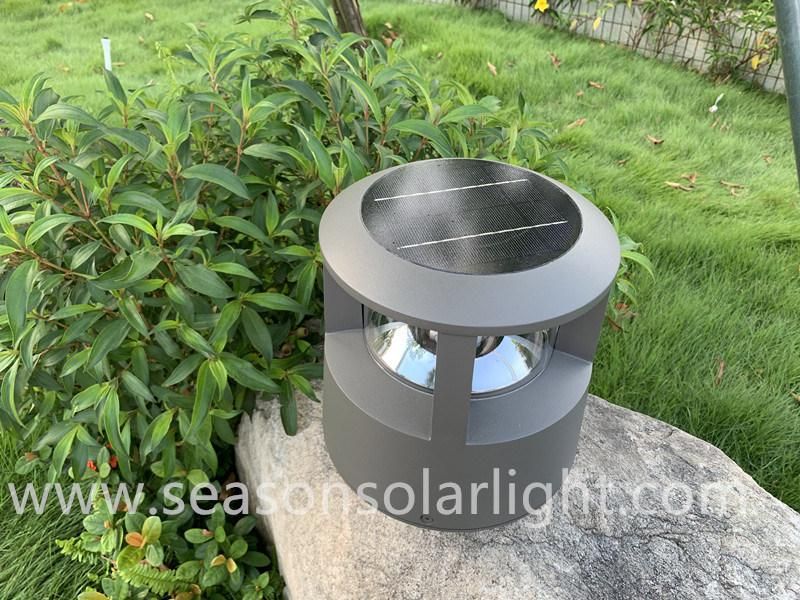 High Lumen Lighting Ce Die Casting Alu. Bright LED Garden Light with Solar Panel & LED Chip Lights
