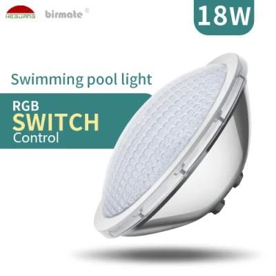 Heguang RGB Color Changing AC12V LED Swimming Pool Light 18W LED Underwater Pool Lamp