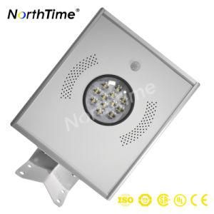 Solarworld Panel Integrated LED Solar Street Lamp with Ce/RoHS/ISO/IP65 Approved