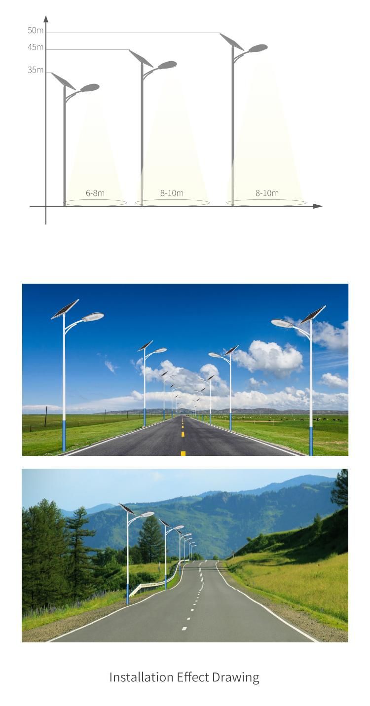 50W Certificated Hot Sale IP65 Outdoor LED Solar Light Solar Street Light