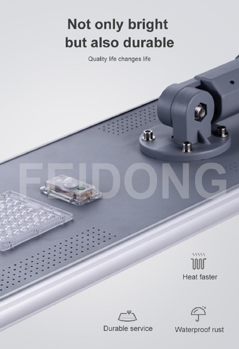 Special Heat Dissipation Case Waterproof All in One Solar LED Street Light