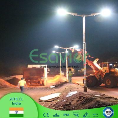 Factory Hot-Selling 4000 Lumen All in One LED Solar Street Flood Light with 3000 Circles LiFePO4 Battery