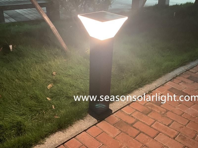 Renewable Energy LED Lighting Outdoor Solar Bollard Light with Multi-Color LED Lighting