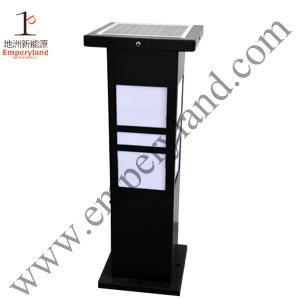 Iron Bollard 1W LED Solar Lawn Light (DZ-CT-203)