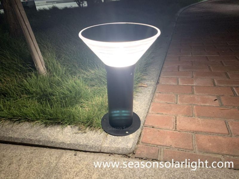 Bright Smart Multi-Color LED Lighting Outdoor Yard Garden 5W Solar Gate Light with LED Lighting