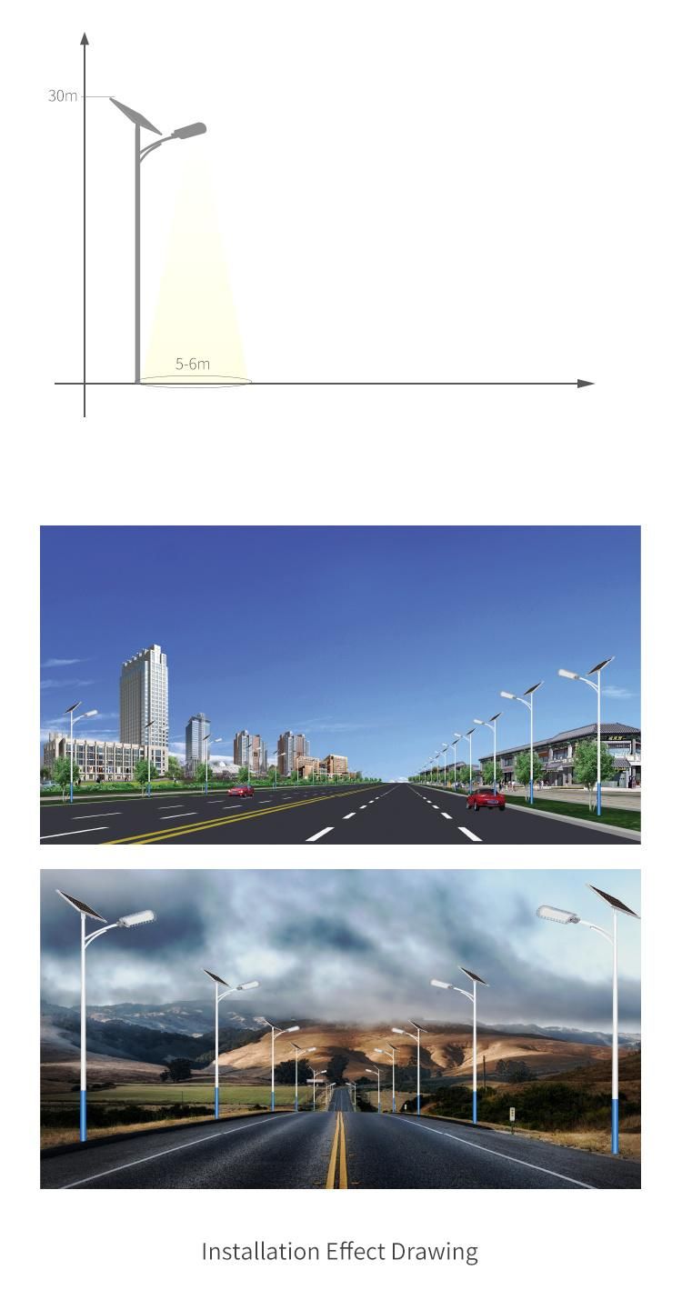 10 Years Warranty Integrated Solar 20W LED Street Light LED Solar Light CE RoHS IP67