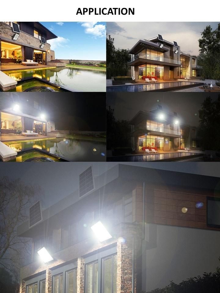 High Bright Solar Light Waterproof Outdoor Wall Mounted Flood Light 100W Factory Price LED Solar Flood Light