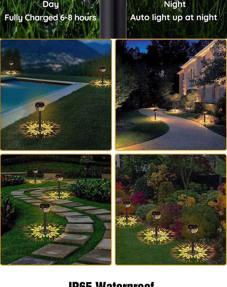 Solar Rechargeable of Outdoor Use Decoration Lighting LED Flame Garden Lights