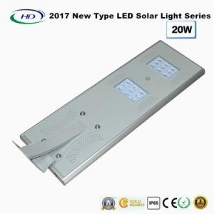 20W, 25W, 30W, 40W All in One Solar Street/Yard Lights with PIR Motion Sensor