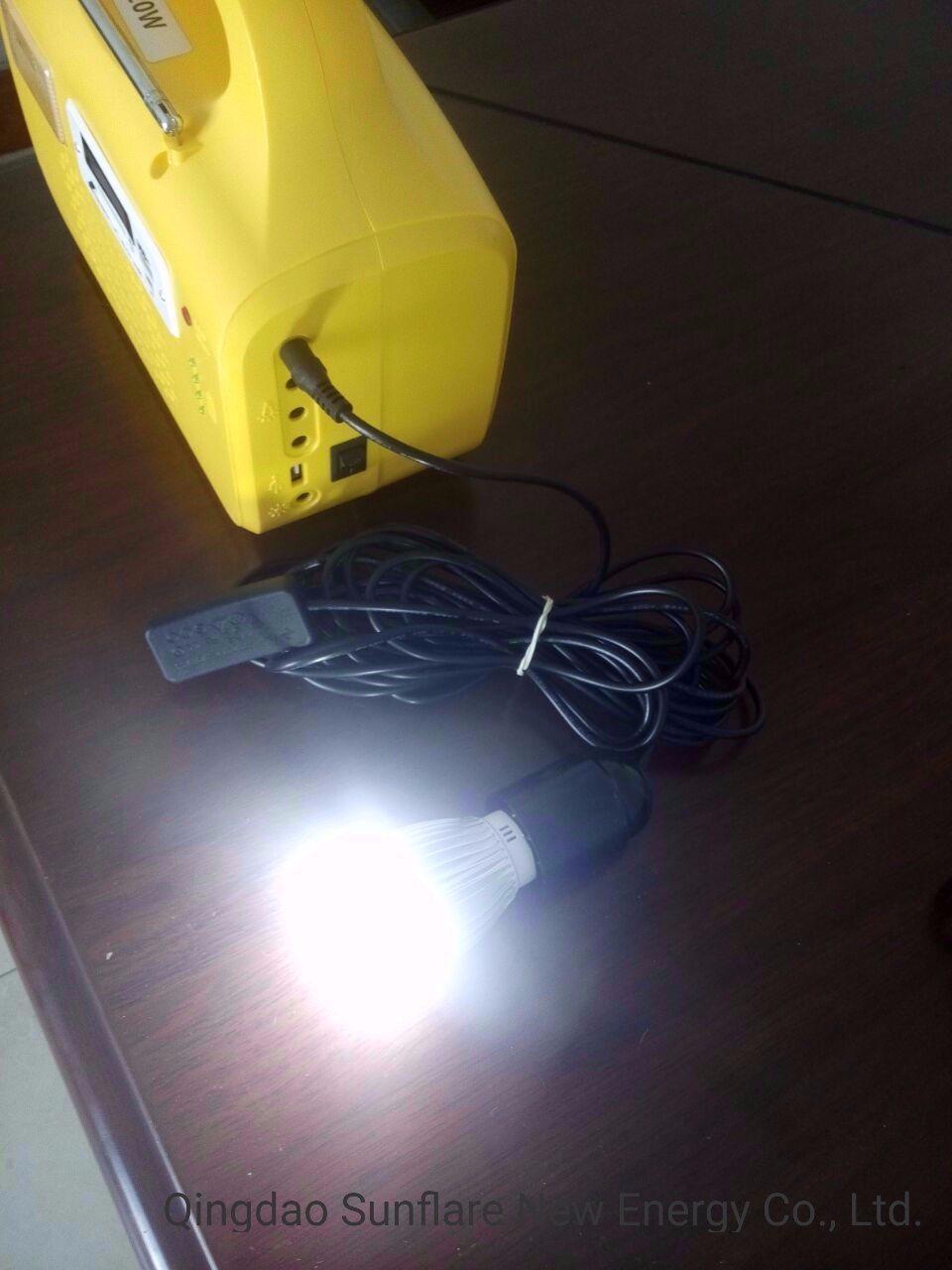 2019 New Model 20W Solar Lighting System MP3+FM Radio