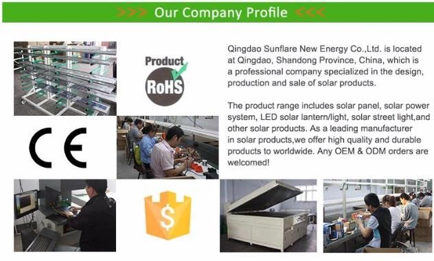 2019 Qingdao Factory 4W Solar Kit Lighting System with USB