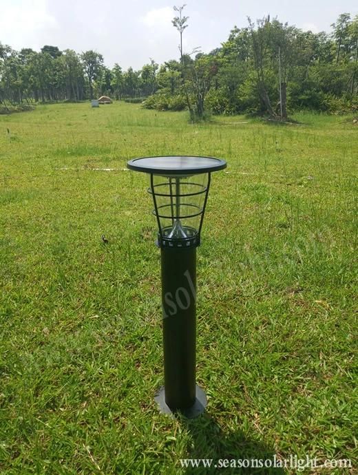 High Lumen 2m Outdoor Lighting 5W LED Solar Garden Light with Warm+White LED Light