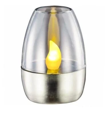 Wholesale Solar Powered LED Flameless Candle Tea Lights Home Decoration Table Candlelight Sensor Waterproof LED Candle Light