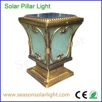 Hot-Selling Solar Product Alu. Material LED Garden Outdoor 5W Solar Gate Light with Solar Panel