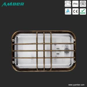 Rectanglar E27 60W Aluminium Bulkhead Light