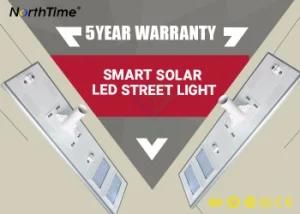 Smart APP Control 100W 5 Years Warranty Integrated Solar Street Lamp Light
