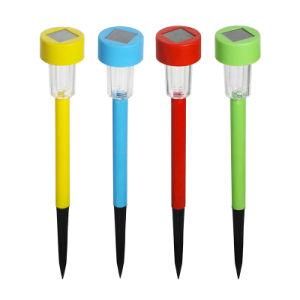 Colorful D55 Plastic Solar Pathway Lights Solar Garden Lights Outdoor Solar Landscape Lights for Lawn, Patio, Yard, Walkway, Deck
