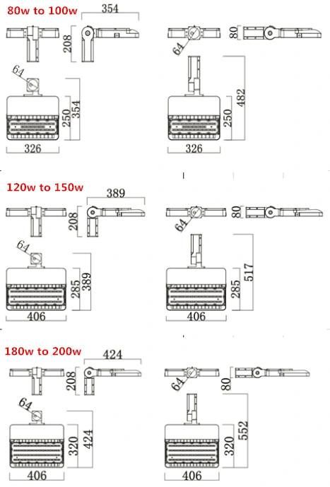 Garden Lamp 150W 200W LED Street Light with Photocell Sensor