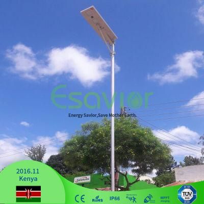 Esavior Outdoor Lighting 20W 2000 Lumen Integrated LED Solar Street Garden Light