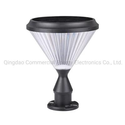 Dimmable Outdoor Lighting Fence Cap Post Solar Pillar Light