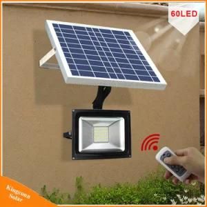 60 LED Flood Light Solar Garden Wall Lawn Lamp