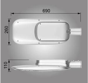 Outdoor a in Two LED Solar Street Light with Panel and Lithium Battery