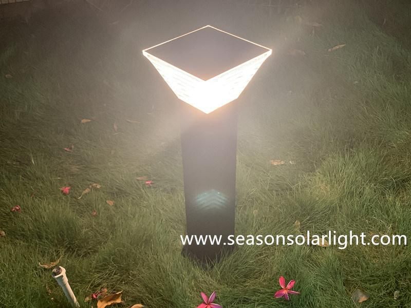 Factory Distributor Alu. Material Pole LED Lighting Outdoor Smart Multi-Color LED Solar Garden Light