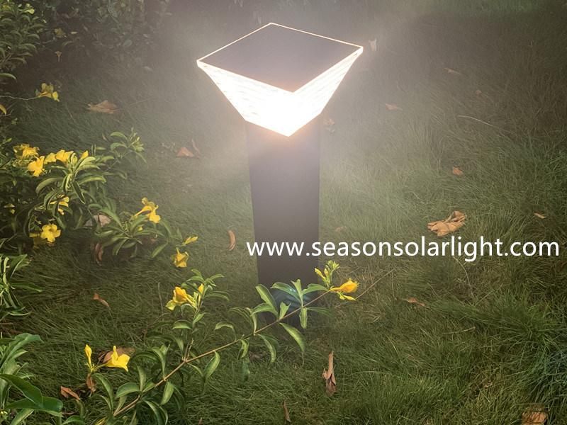 Factory Distributor Alu. Material Pole LED Lighting Outdoor Smart Multi-Color LED Solar Garden Light