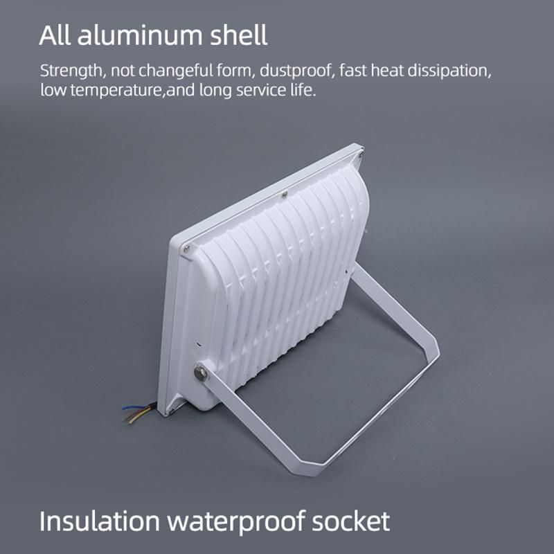 Manufacturer Factory Promotion Energy Saving Rechargeable Solar Powered Floodlight 50W 100W 200W 300W 400W 500W LED Flood Light