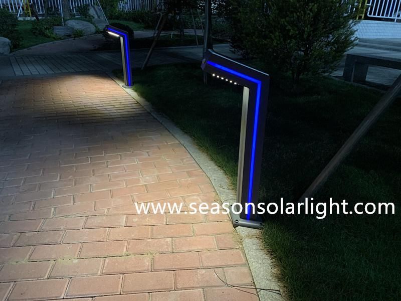 High Power LED Sensor Outdoor Lighting Landscape Solar LED Garden Lighting with Blue LED Strip Lighting